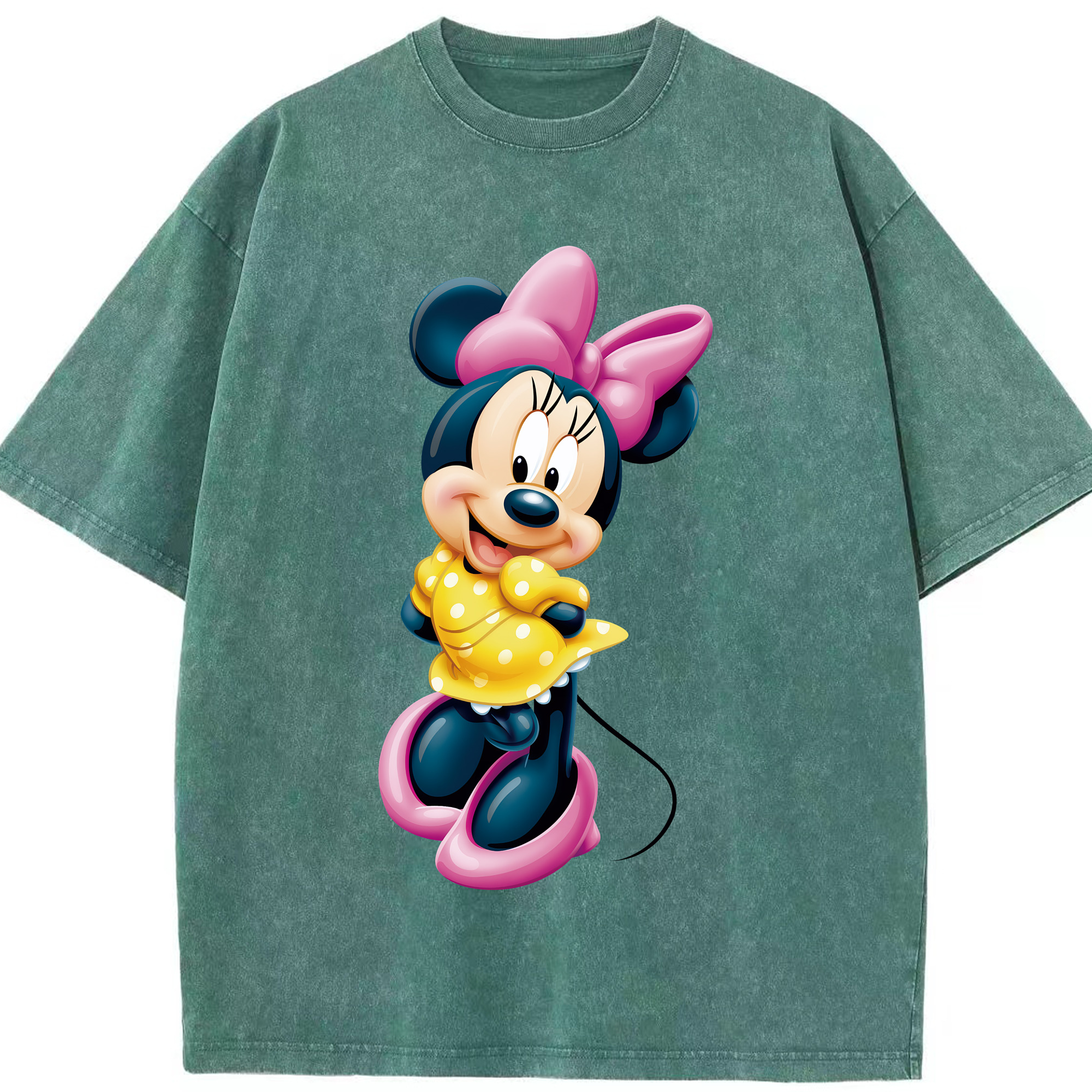 （画像用） ミッキーマウス Mickey Mouse 綿100% ヴィンテージ風 半袖Tシャツ（フロントプリント）
